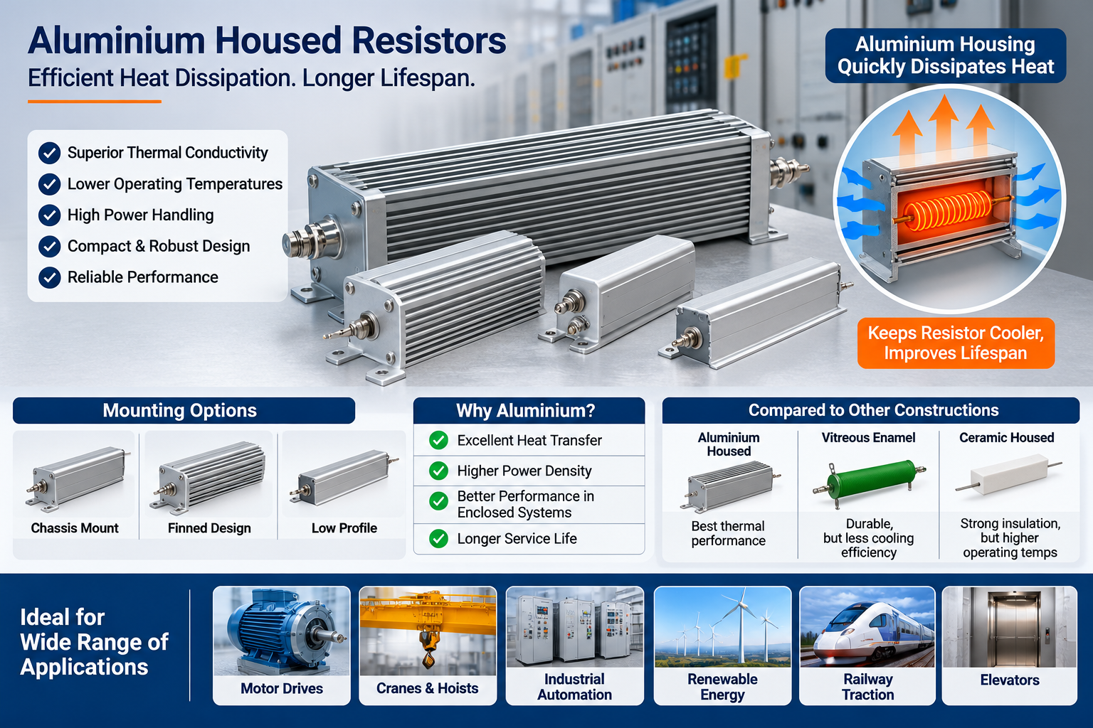 Aluminium Housed Resistors Infographic