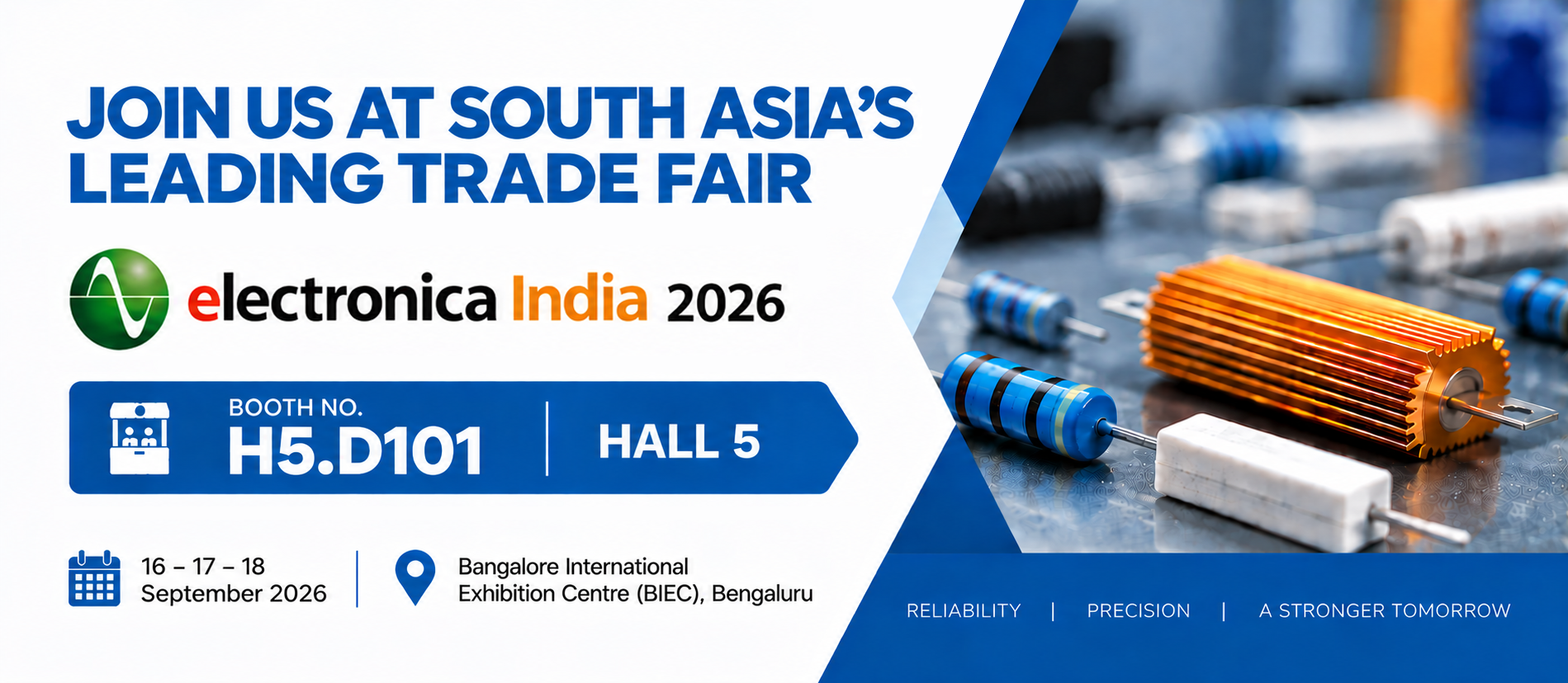 PEC joining Electronica India 2026 Event at BEIC, Bengaluru